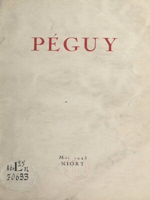 cover image of Péguy